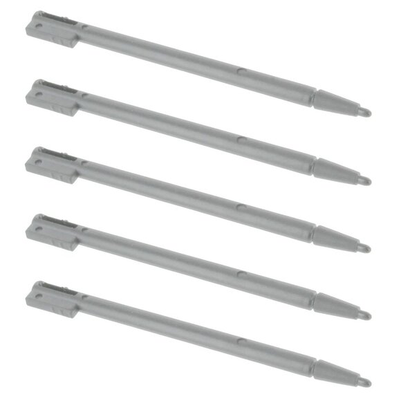 PLASTIC STYLUS FOR NINTENDO DS - 5 PACK GREY0 - Picture 1 of 2